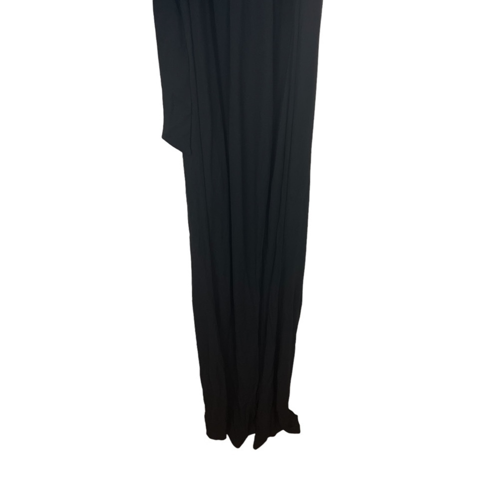 TopShop Black V Neck Wide Leg Jumpsuit NWT Size US 8 - Picture 6 of 11